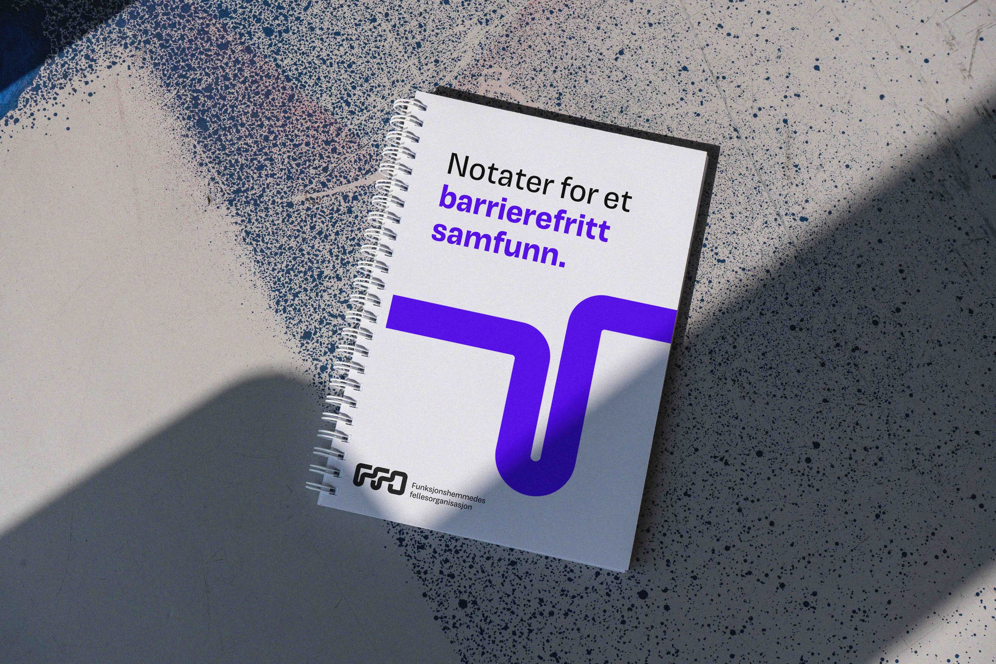 FFO-logo på notatbok
