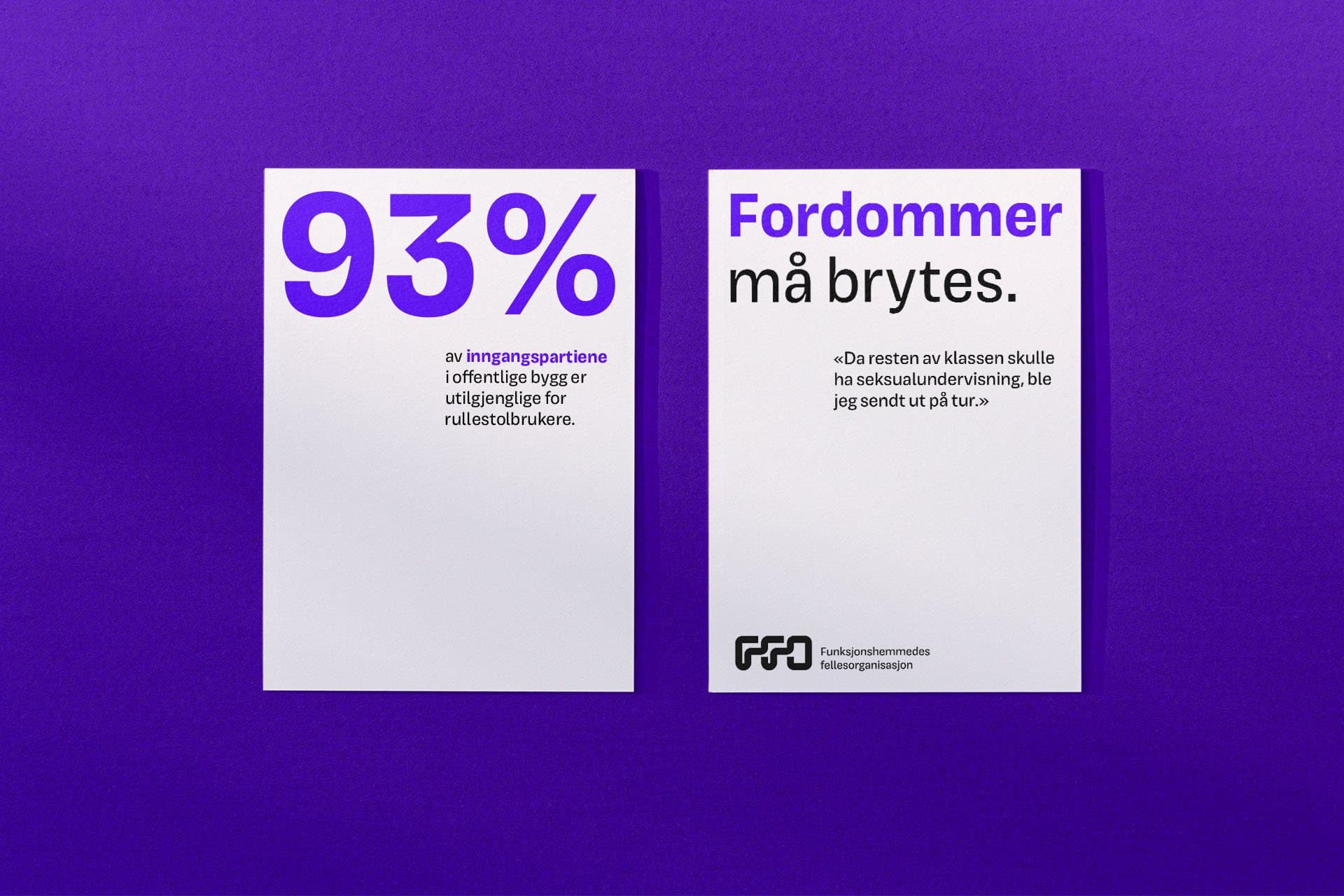 Fysiske plakater med FFO logo